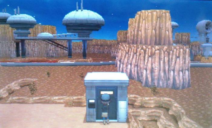 La centrale de Kalos, dans les version X et Y, est un modèle d'énergie renouvelable et constitue en quelque sorte l'apogée d'un processus qu'on avait déjà pu remarquer avec les éoliennes de Floraville (Sinnoh, versions Diamant, Perle et Platine).